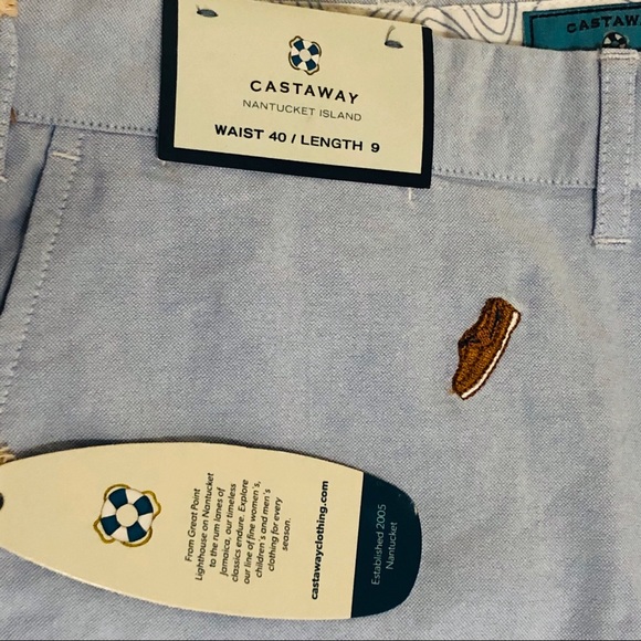 Oxford cloth Bermuda shorts with Sperry motif 40W - Picture 2 of 2